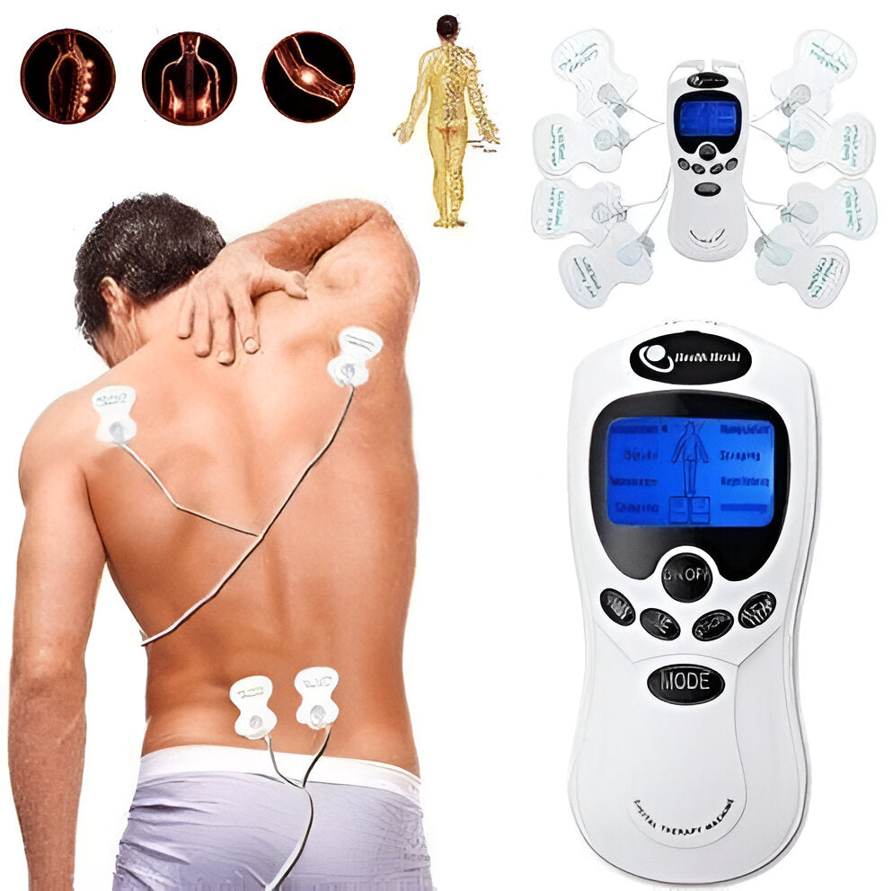 Dispositivo portátil de fisioterapia con estimulación eléctrica 4 en 1